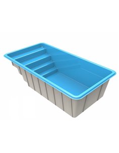 Piscina de fibra de vidrio MRC500 MINIMALISTA 5x2.65 mts  MOLDEAR