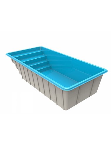 Piscina de fibra de vidrio MRC600 MINIMALISTA 6x3 mts  MOLDEAR