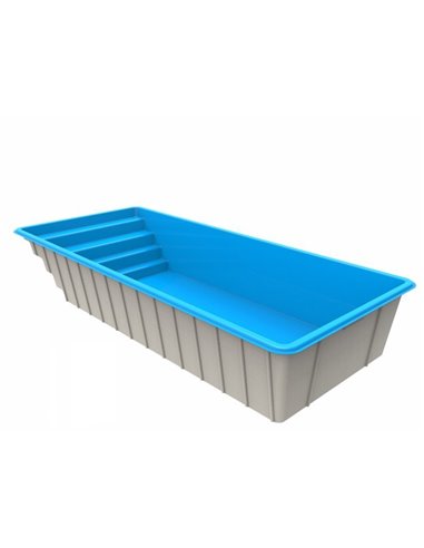 Piscina de fibra de vidrio MRC800 MINIMALISTA 8x3.45 mts  MOLDEAR