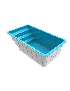 Piscina de fibra de vidrio MRC400 MINIMALISTA 4x2.25 mts  MOLDEAR