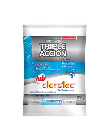 Pastilla Triple Accion x 200gr- CLOROTEC