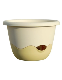 Maceta autoriego Mareta 25 cm color Beige/Marfil REHAU