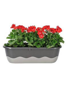 Maceta autoriego Mareta 60 color Gris/Antracita REHAU