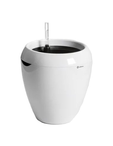 Maceta autoriego Calimera 17 cm color Blanco REHAU