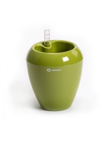 Maceta autoriego Calimera 17 cm color Verde REHAU