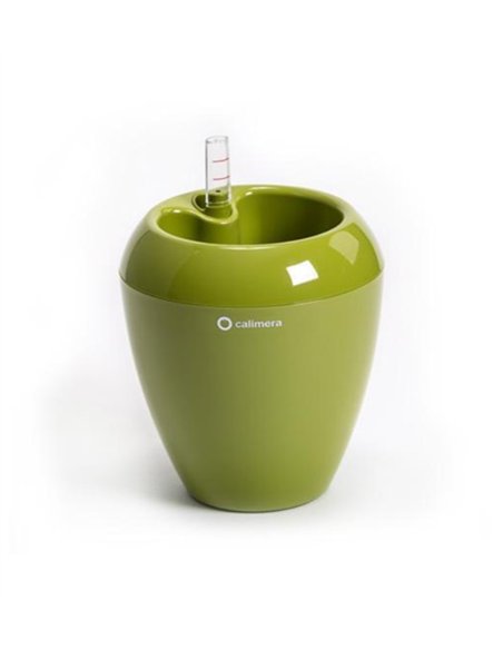 Maceta autoriego Calimera 17 cm color Verde REHAU