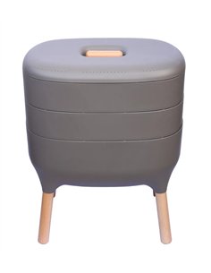 Compostera Antracita Plastia Line REHAU