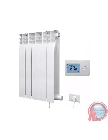 Radiador electrico E-RADIATOR 5 elementos 750w con termostato inalambrico