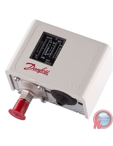 Presostato para freón -0.2 a 7.5 bar Danfoss KP1 Presostato para freón -0.2 a 7.5 bar Danfoss KP1