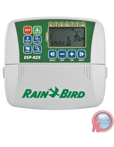 Programador de riego Rainbird RZX de 4 estaciones