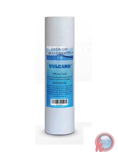 CARTUCHO FILTRANTE 10" X 2.5 "- 5 MICRONES CONSUMIBLE OSMOSIS Y FILTROS