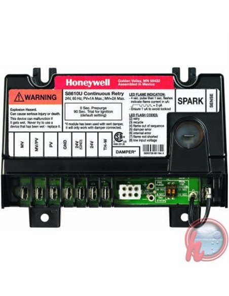 Módulo Universal de Piloto Intermitente S8610U Honeywell Módulo Universal de Piloto Intermitente S8610U Honeywell