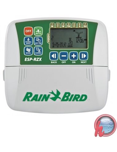 Programador de riego Rainbird RZX de 4 estaciones