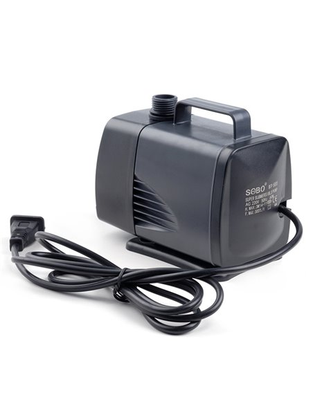 Bomba pecera y fuentes WP-5000 60W 3000 l/h 3 M - SOBO Bomba pecera y fuentes WP-5000 60W 3000 l/h 3 M - SOBO