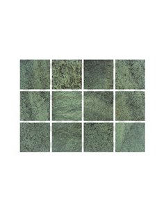 Revestimiento cerámico premium 10 x 10 cm en malla - Palau VULCANO