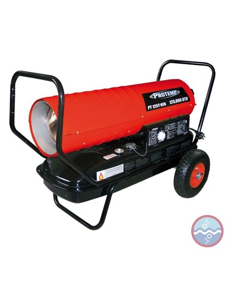 Calentador Portatil a kerosén/gasoil PT 125T-KFA 31250 kcal/h PROTEMP